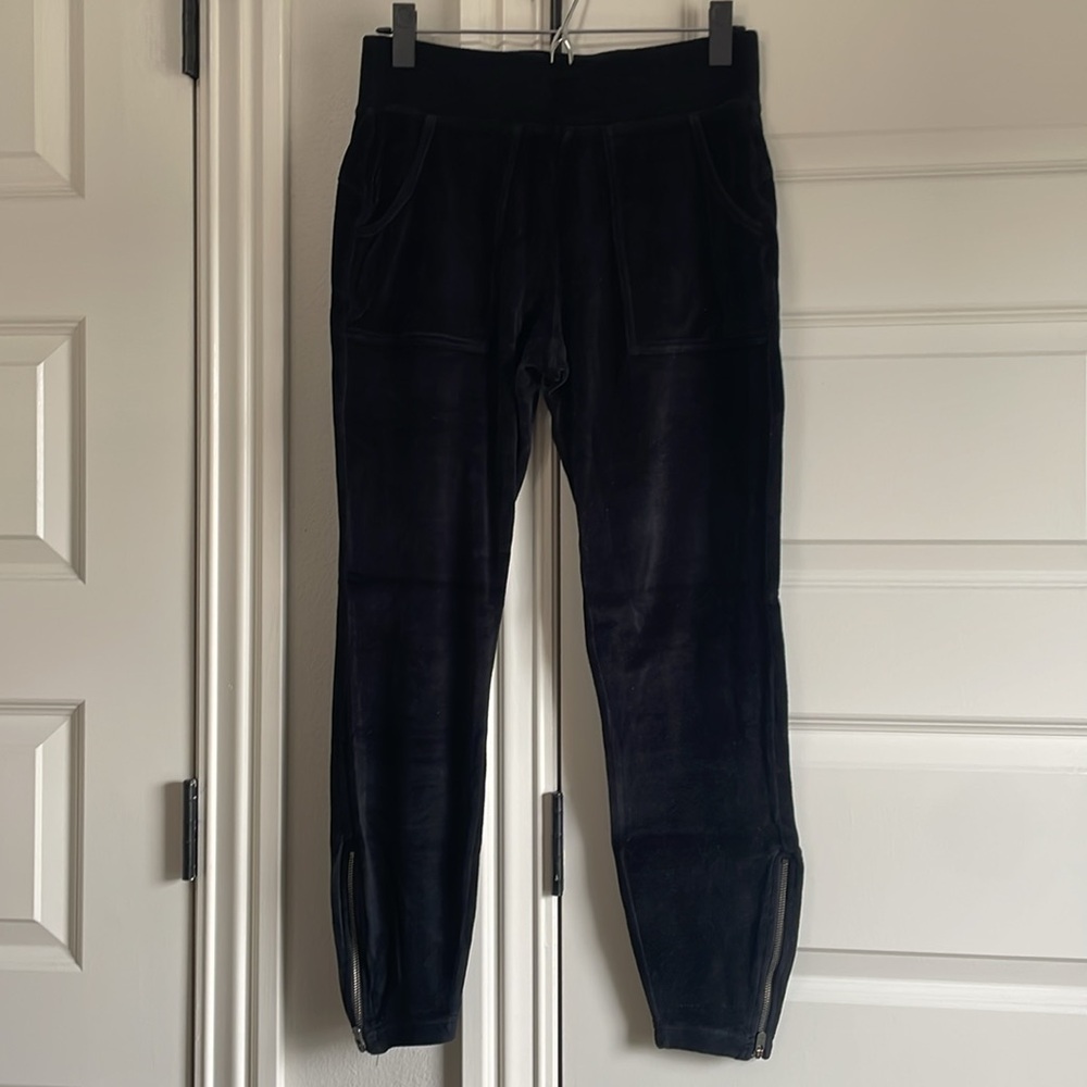 Athleta Black Velvet Leggings